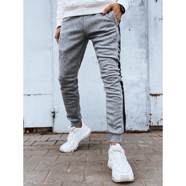 Dstreet Pohodlné šedé trendy tepláky 50218092