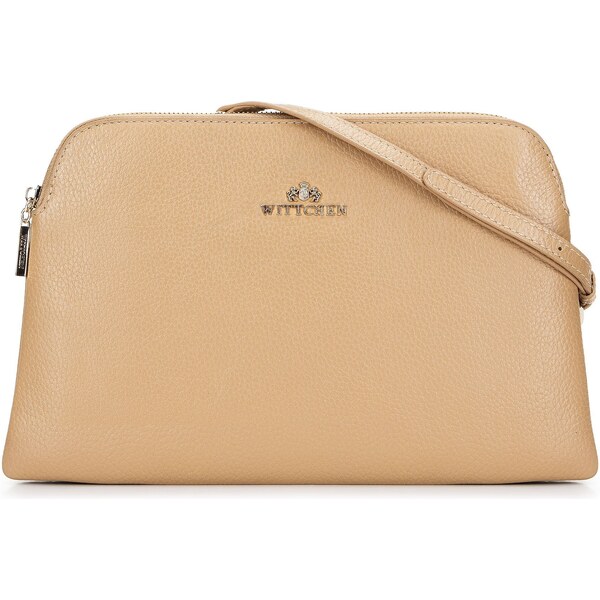 Dámska klasická dvojkomorová kožená crossbody kabelka Wittchen 29-4E 66065331