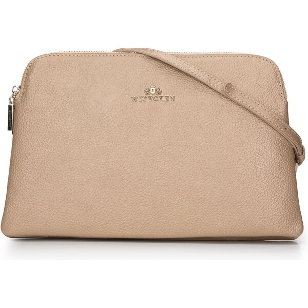 Dámska klasická dvojkomorová kožená crossbody kabelka Wittchen 29-4E 66065333