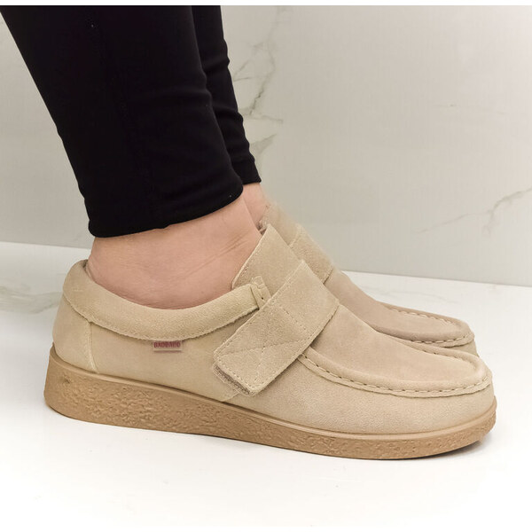 JOHN-C Dámske kožené béžové poltopánky MARINA 36-42 50251993