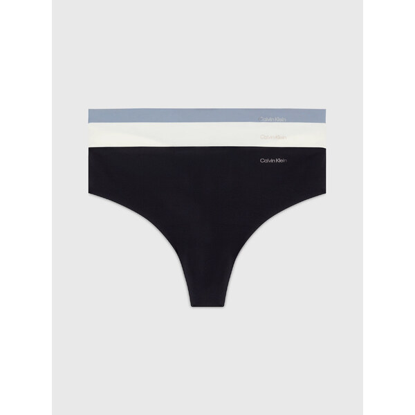 Dámske tangá 3Pack 000QD3558E NP0 Multicolour - Calvin Klein 50260641