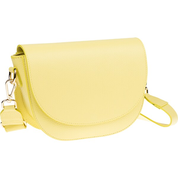 Žltá kožená talianska crossbody kabelka Ramona Limone NovaKabelka.sk 50174340