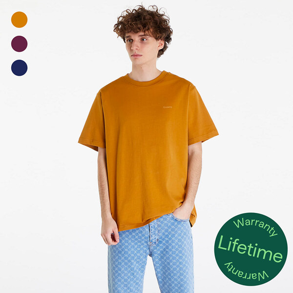 Tričko Queens 3-Pack Men’s Essential Contrast Print Mustard/ Bordeaux/ 49671542