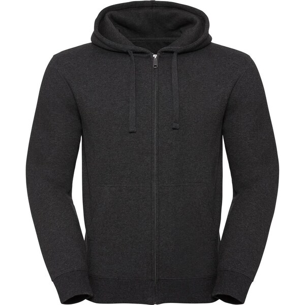 Mens Authentic Melange Zipped Hooded Sweat Russell 53200708