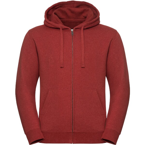 Mens Authentic Melange Zipped Hooded Sweat Russell 53200705