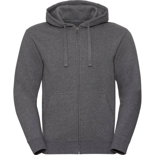 Mens Authentic Melange Zipped Hooded Sweat Russell 53200707