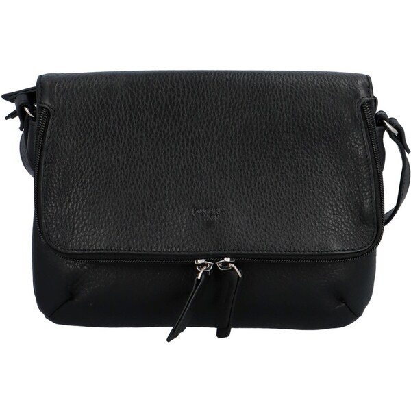 Dámska kožená crossbody kabelka čierna - Katana Seina čierna 50272771