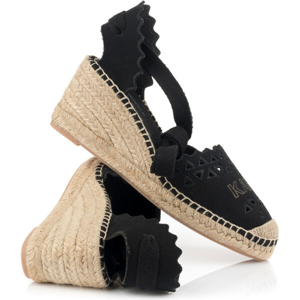 ESPADRILKY KARL LAGERFELD KAMINI MID ANKLE TIE CUT-OUT 50274280