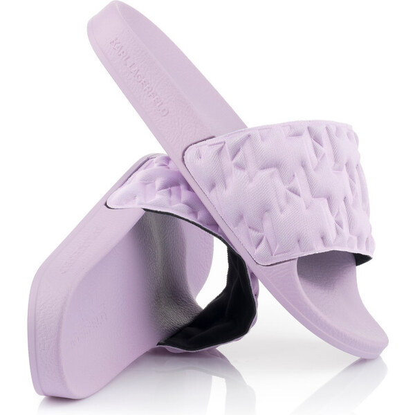 ŠĽAPKY KARL LAGERFELD KONDO MGRAM PADDED SLIDE 50274292