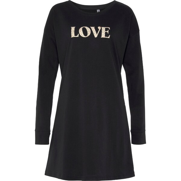 VIVANCE Nočná košieľka čierna 54254495