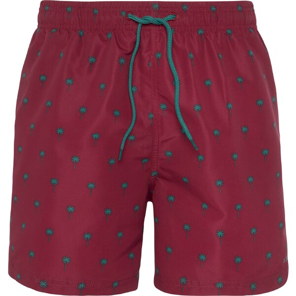s.Oliver Plavecké šortky tmavozelená / burgundská 54318948