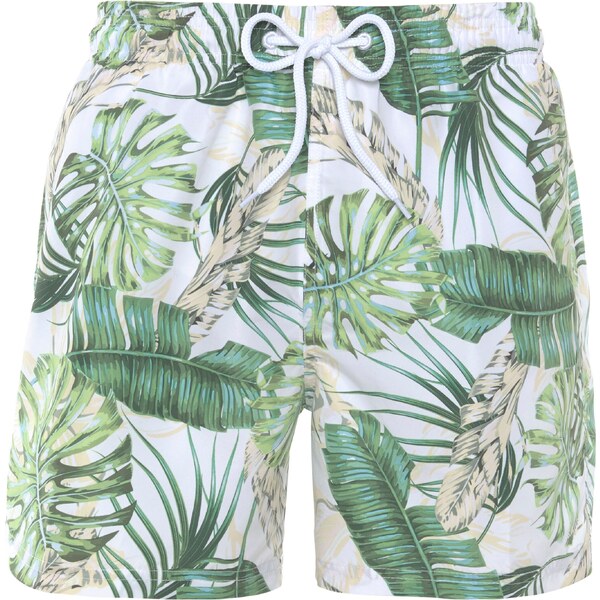 s.Oliver Plavecké šortky krémová / zelená / biela 54318959