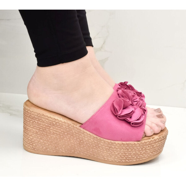 SS Dámske cyklamenové šľapky AMORA 50304129