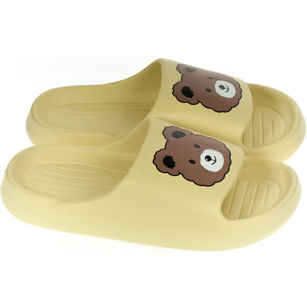 JOHN-C Dámske béžové šľapky TEDDY 50304142