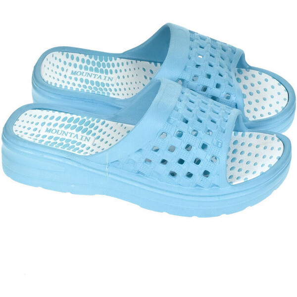 JOHN-C Dámske modré šľapky FERGIE 50304145