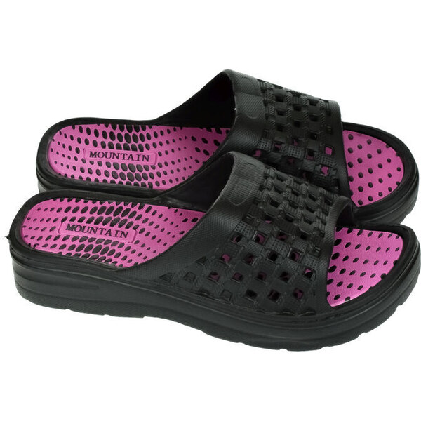 JOHN-C Dámske čierne šľapky FERGIE 50304146