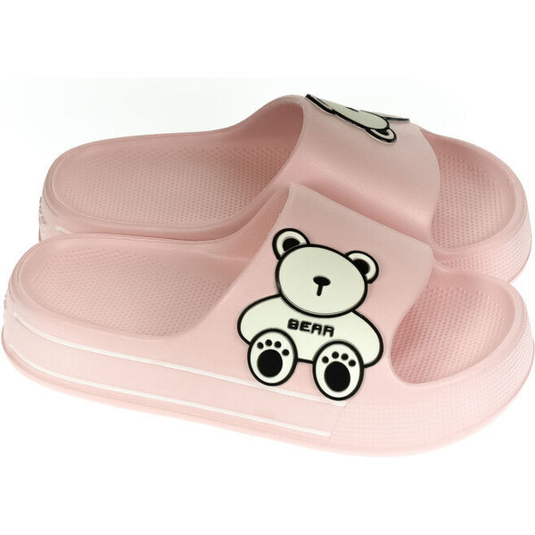 JOHN-C Dámske ružové šľapky BEAR 50304154