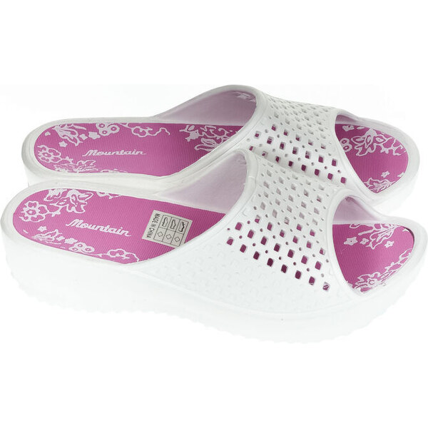 JOHN-C Dámske biele šľapky JOANNA 50304160