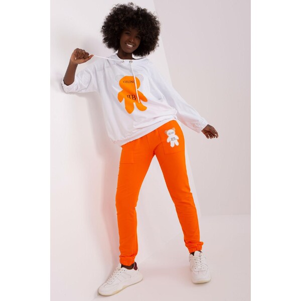 MladaModa Dvojfarebná tepláková súprava s potlačou model 72725 50304248