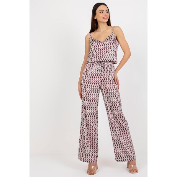 MladaModa Elegantný 3-dielny komplet top+košeľa+nohavice model 900142 50304293