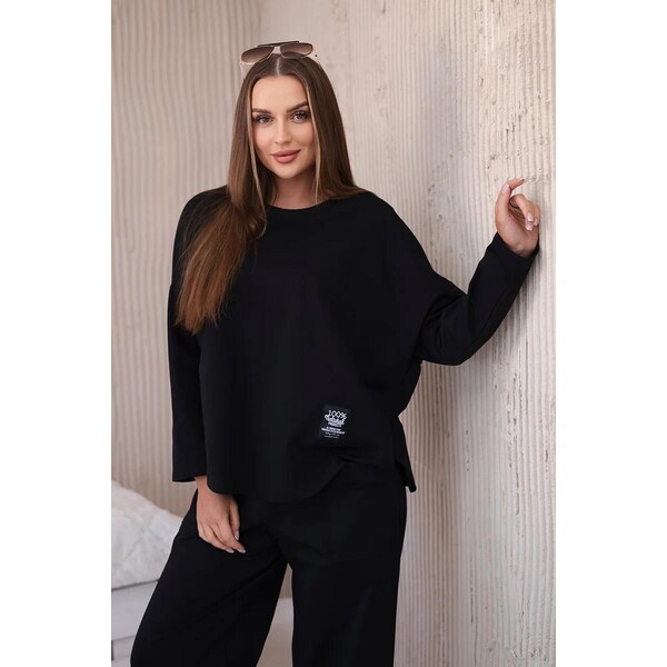 MladaModa 2-dielna bavlnená súprava mikiny a trojštvrťových teplákov 50304389