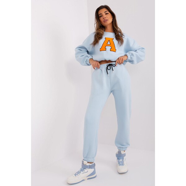 MladaModa Teplákova súprava s vyšívaným písmenom A model 80400 50304441