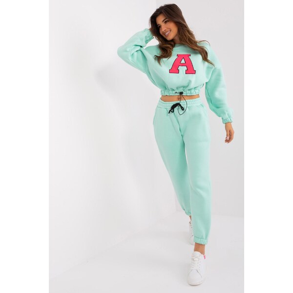 MladaModa Teplákova súprava s vyšívaným písmenom A model 80400 50304442