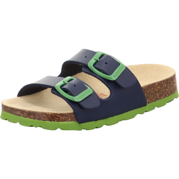 SUPERFIT Sandále námornícka modrá / svetlozelená 52701655