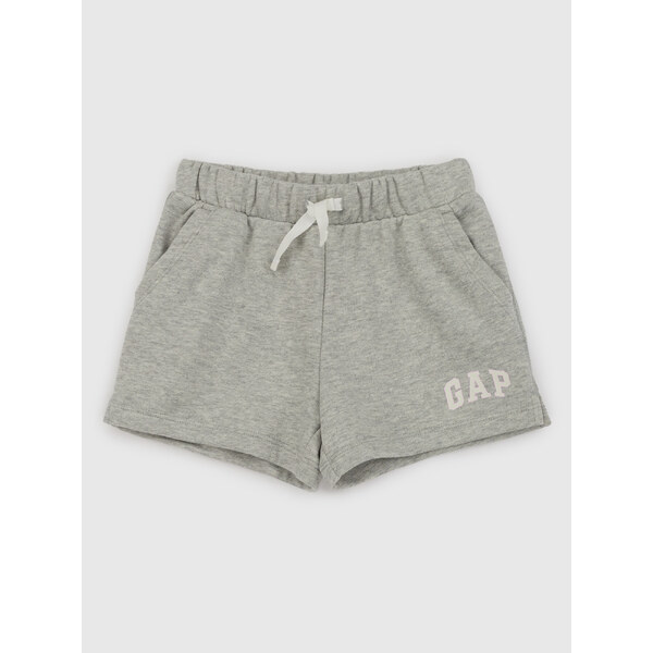 Sivé dievčenské teplákové kraťasy GAP 52523465