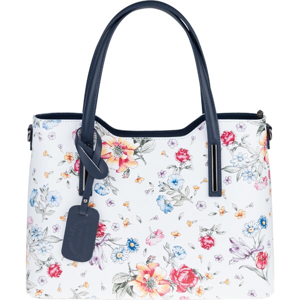 Farebná kožená talianska kabelka Isidora Florita V Blu NovaKabelka.sk 50322333