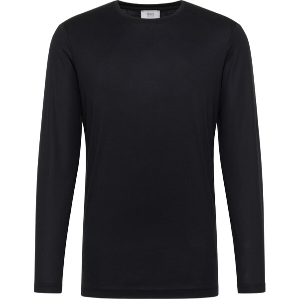 Pánske čierne extra soft tričko ETERNA dlhý rukáv 50329769