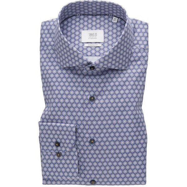 Pánska modrá prémiová košeľa ETERNA slim fit 50329776