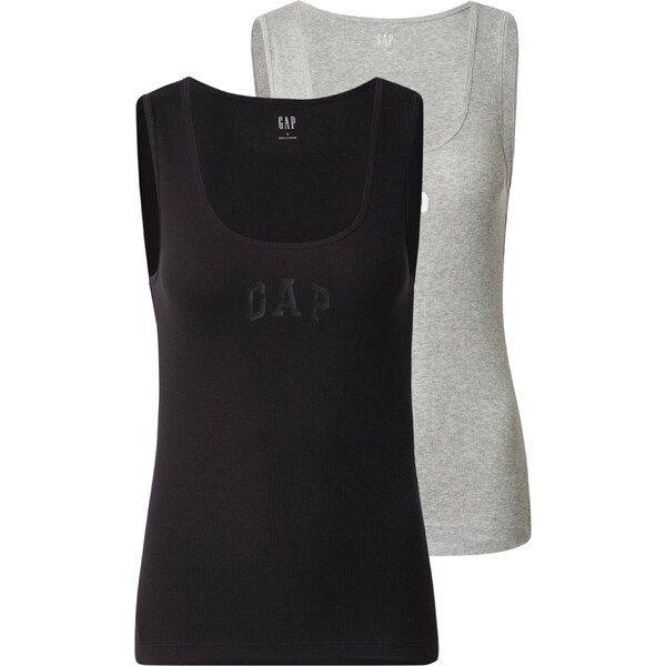 GAP Top sivá melírovaná / čierna / biela 53918354
