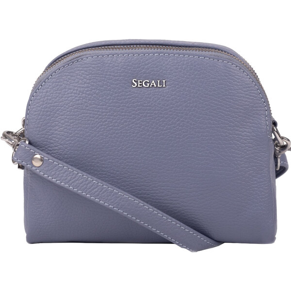 SEGALI Dámska kožená crossbody kabelka 12 Lavender 66593681