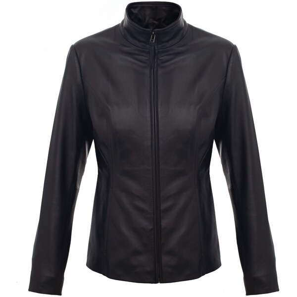 MAX Dámska kožená bunda 2138 čierna 50198105