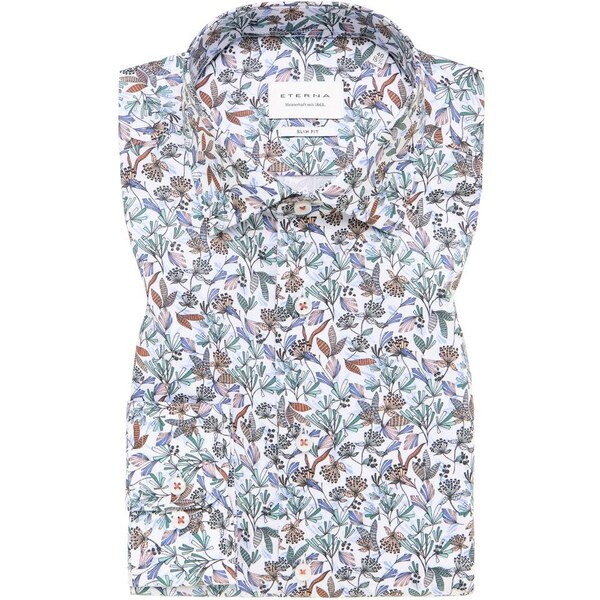 Pánska farebná vzorovaná košeľa ETERNA slim fit 50357832