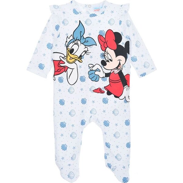 Biele vzorované dievčenské dupačky Minnie Mouse and Daisy 50358529