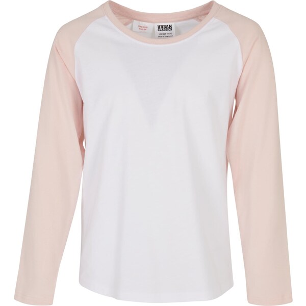 Urban Classics Tričko svetloružová / biela 54236220