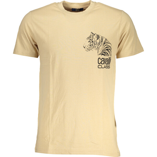 Pánske béžové tričko Cavalli Class 64705191