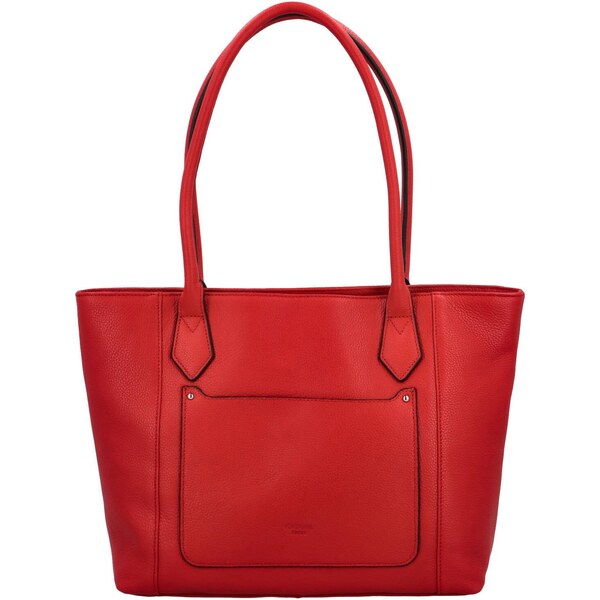 Dámska kožená kabelka cez rameno červená - Katana Peas červená 50428262