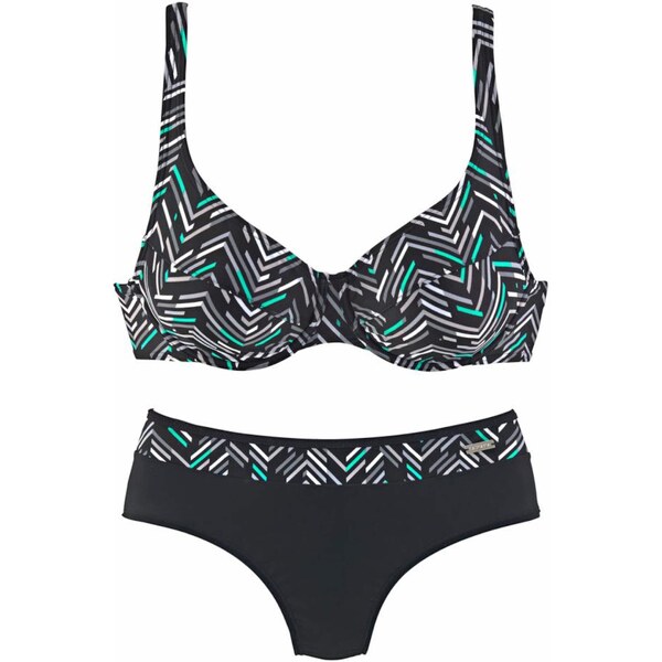 LASCANA Bikiny čierna / biela 33848666