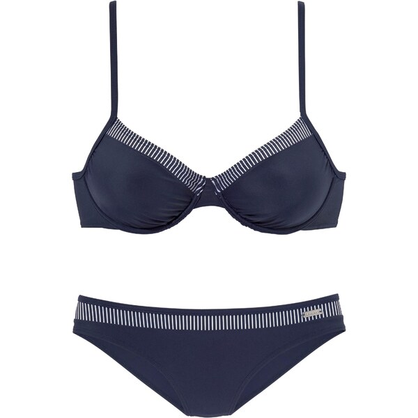 LASCANA Bikiny námornícka modrá / biela 54221264