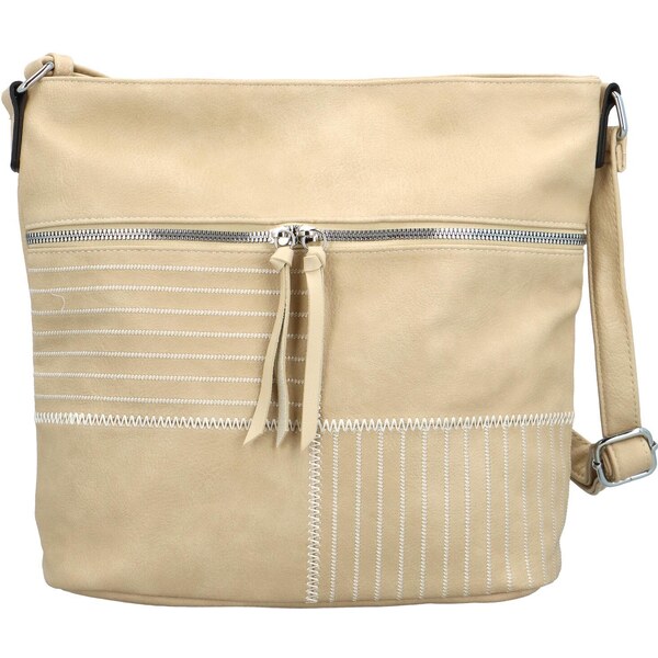 Dámska crossbody kabelka krémová - Firenze Harlow krémová 50428194