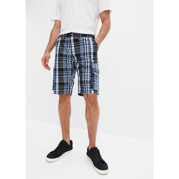 bonprix Bermudy, kapsáčové, komfortný strih, Regular Fit, farba modrá 44735023