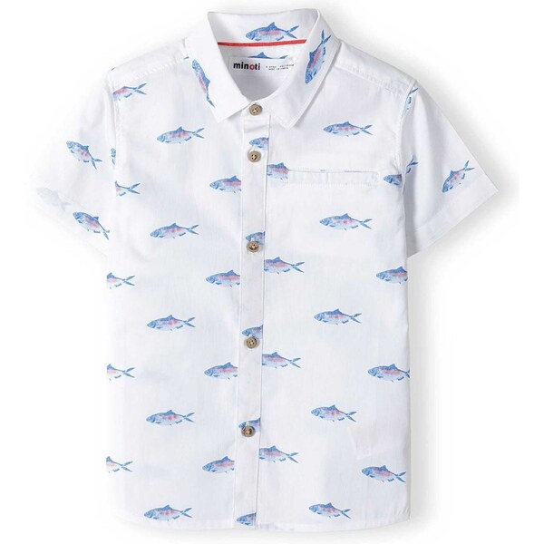 MINOTI Košeľa modrá / ružová / biela 54324319