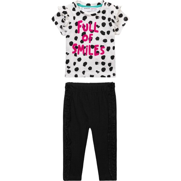 MINOTI Set ružová / čierna / biela 54324446