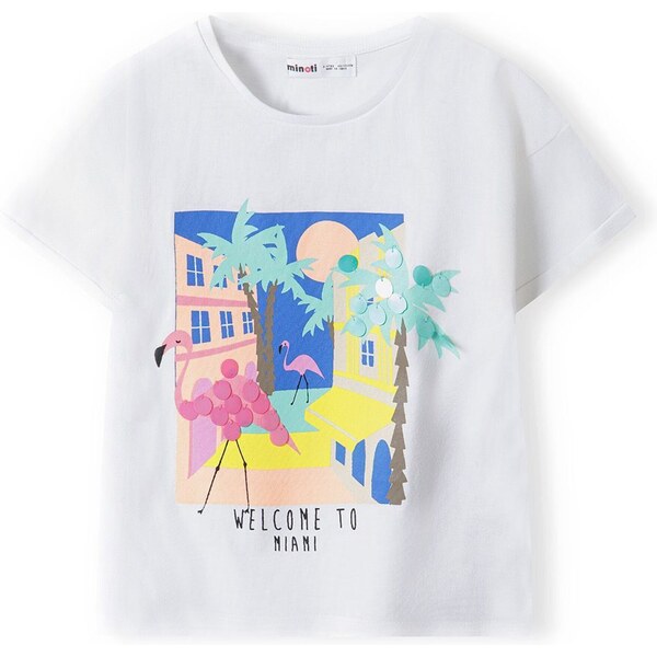 MINOTI Tričko zmiešané farby / biela 54324687