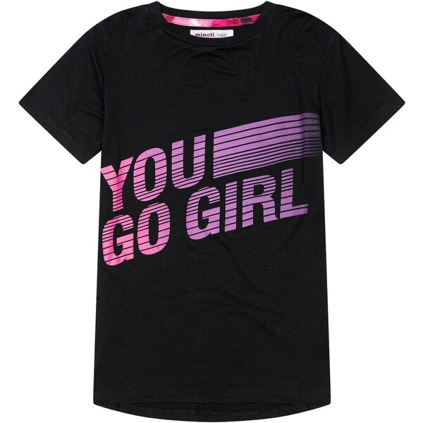 MINOTI Funkčné tričko orchideová / ružová / čierna 54325694