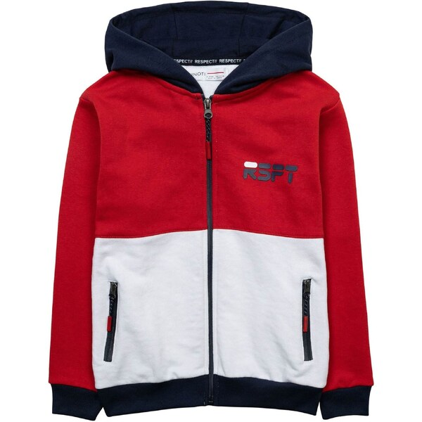 MINOTI Tepláková bunda námornícka modrá / červená / biela 54324672