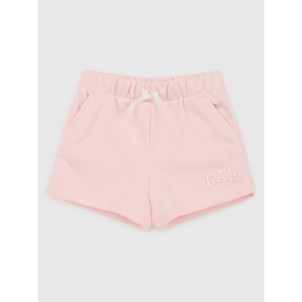 Svetlo ružové dievčenské teplákové kraťasy GAP 50591356